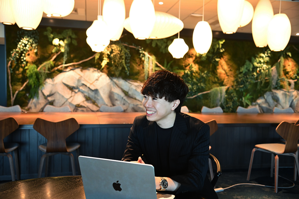 組織への想いを語るタムラ